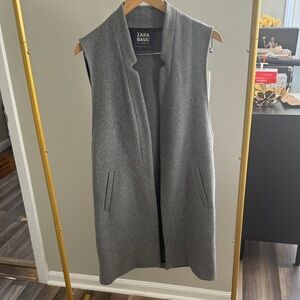 Zara Women's Elegant Gray Vest